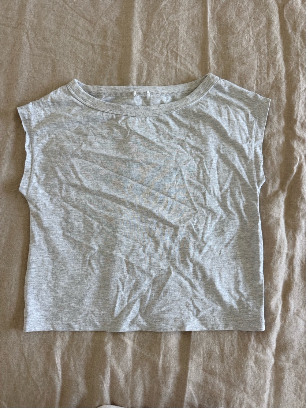 Garage Cropped Top in Grey Size Extra Extra Small